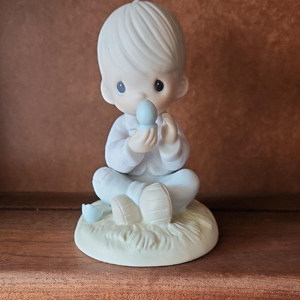 Porcelain Figurine with Blue Bird